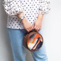 RangooN Top Handle Bags For Women Leather Crossbody Bags For Girls & Hand Bag Ladies Fashion Shoulder Bags For Girls Round Circle Sling Bags For Girls. 