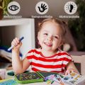 Erasable Doodle Book with 3 Coloring Pens & 2 Wipes Double-Sided Kids' Drawing Writing Book 10 reusable Pages. 