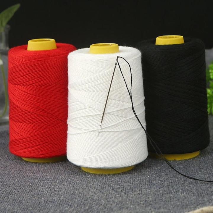 Household quilt thread old-fashioned white cotton thread hand-stitched quilt thread large roll sewing thread thick thread hand-stitched needle thread black thread red thread