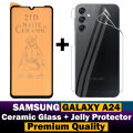 Samsung Galaxy A24 Matte Glass Protector Ceramic Glass + Back Protector Transparent Hydrogel Soft Film jell Protection For Samsung Galaxy A24. 