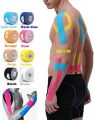 Kinesiology Tape - Pain Relief Adhesive - Best Therapeutic Muscle Support Aid - Sports Wrap for Knee Elbow Wrist Back Shoulder Ankle & Neck injury tape - Physio tap Water resistant. 