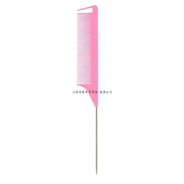 Hot Fashion Fine-Tooth Comb Metal Pin Anti-Static Hair Style Rat Tail Comb 220X28x4mm Hair Styling Hair Accessories Beauty Tools