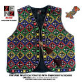 Pakistani Sindhi Embroidered Waistcoat Koti for Women - Multicolor Party Wear. 