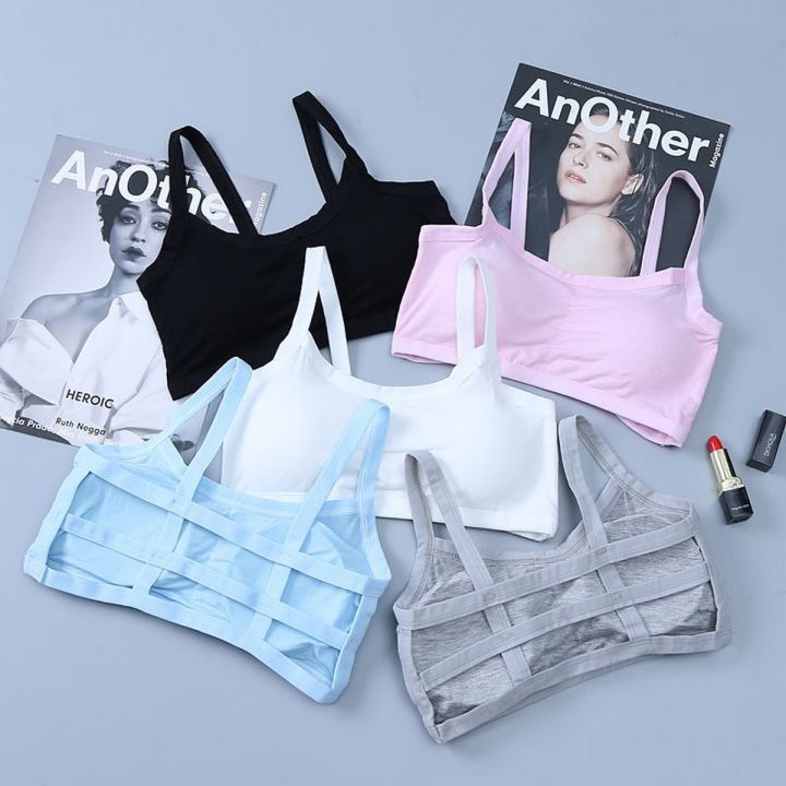 Flourish Pack Of 3 Girls Hollow Out Backless Bra For Girls (8 - 18 Years )-0333