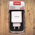 i-plug 20W Qualcomm 3.0 Adaptive fast charger. 