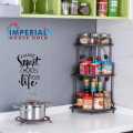 2 and 3 Layer Kitchen and Bathroom Multipurpse Corner Metal  Rack - Mettalic Collection. 