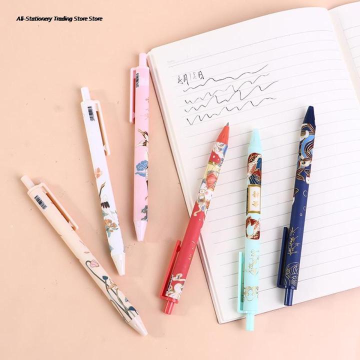 Cute Chinese style Retractable Gel Pen (2 Pc)