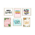6 PCS 5x7 inches Picture Frame with Glass front, Collage set Photo frame set Display in Bedroom, Living room. 