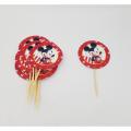 MICKEY MOUSE CUPCAKE TOPPER - PACK OF 10 CUPCAKE TOPPERS - MICKEY MOUSE THEME CUPCAKE TOPPERS. 