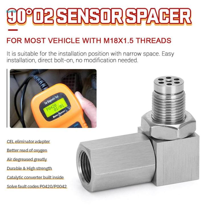 Stainless Steel Oxygen Sensor Extender Extension Spacer Spark Plug Adapter