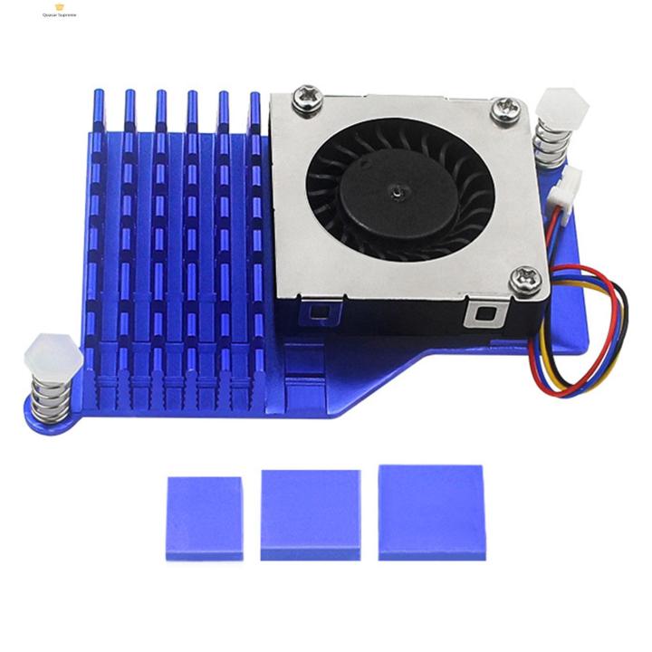 Quasar Heatsink with 4pin Pwm Fan Raspberry Pi 5 Active Cooler with Temperature-controlled Fan for Efficient Heat Dissipation Buyers' Choice Active Cooler with 4pin Pwm Fan