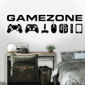 Game Zone Controllers Wall Decal Vinyl Art Home Decor Gaming Room Gamer Video Game Sticker Removable Wallpaper Mural. 