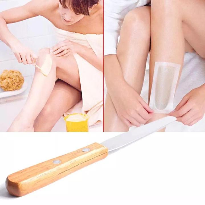 Stainless Steel Wax Waxing Spatula Stick Depilation Hair Removal Applicator