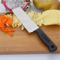 Stainless steel crinkle cutter knife | Wavy blade potato & vegetable slicer | French fry cutter & fruit chopper tool for kitchen – Serrated stainless steel knife for chips, dough & salad cutting, 1pc -  SM. 