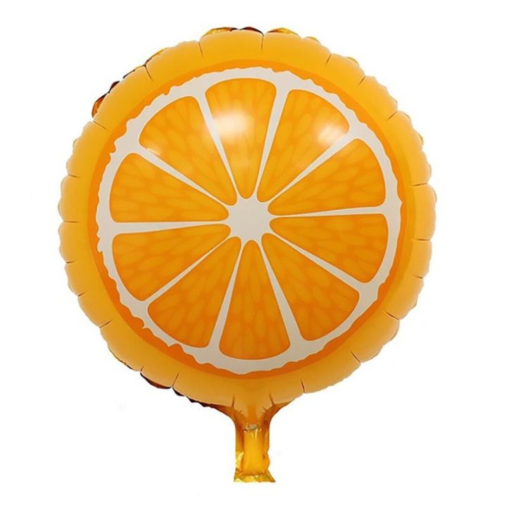 Orange round foil balloon 16inch 1piece