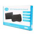 Mini Multimedia Stylish Ultra Thin Notebook Wired Keyboard Arabic/English slim soft keys. 