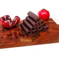 Imported Persian Lavashak Loaded Fruit Leather Roll Box - Ready to Eat Sweet and Sour - Original Irani Sheets Imli Strips Layer Churan Chat Masala Powder Tamil Imli Sauce Chooran Chaat Viral Choran Rolls Sheet  lava Shak recipe Souce Candy Set Snack. 