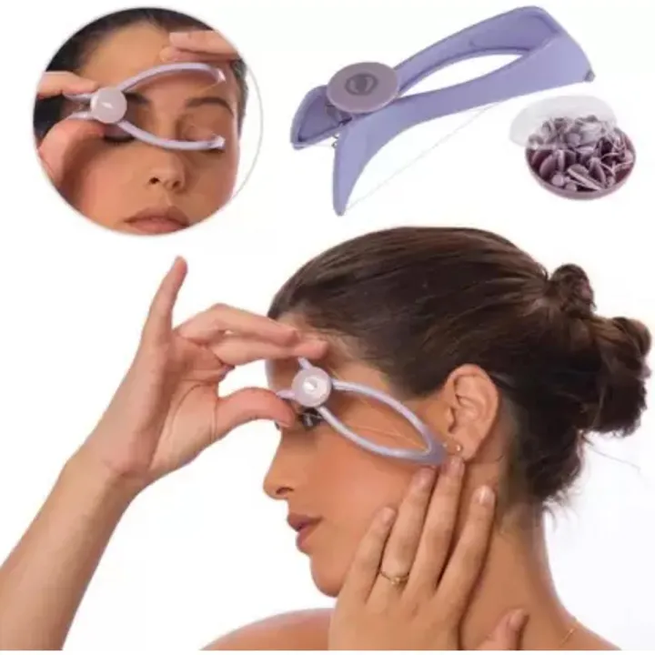 Sildne Eye brow Threading tool, Body Hair Threading Epilator Women Convenient Facial Hair Remover Tool Defeater Makeup Beauty Tool 278-43 Eyebrow Thread