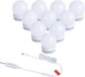 Vanity Mirror Lights Makeup LED Mirror Lighting Hollywood DIY 10 Light Bulb for Women Indoor Home Bathroom Bedroom Dressing Table with Dimmer (USB Plug in, Mirror Not Included). 