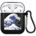 Funny Cute Renaissance Art Painting Headphone Case For Apple AirPods 1 2 Shockproof Protection Wireless Earphone Box Cover. 