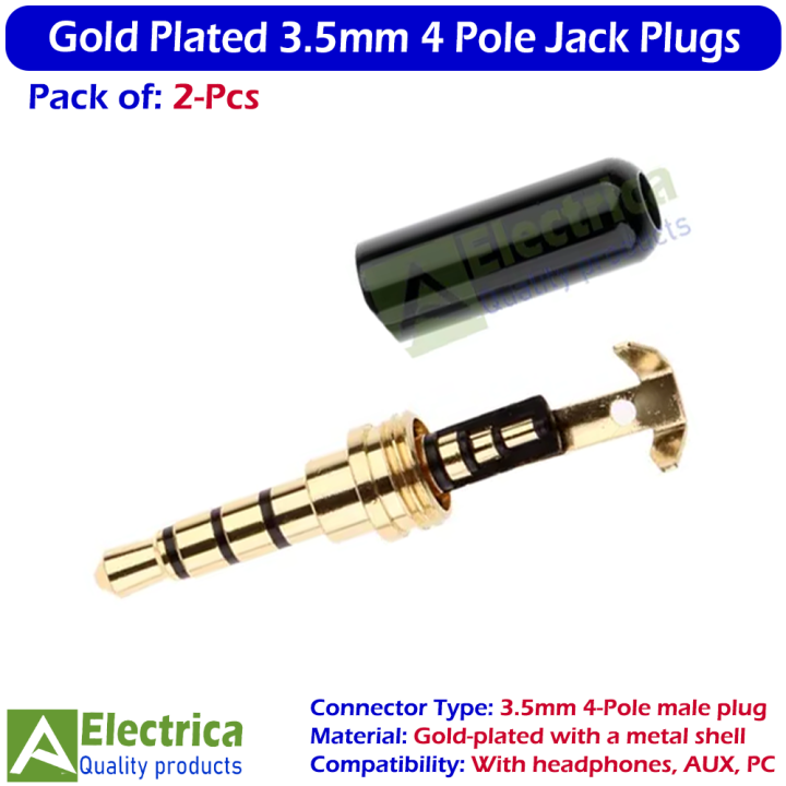 2pcs%20Gold%20Plated%204%20Pole%203.5mm%20Male%20Headphone%20Jack%20Plug%20Audio%20Repair%20Connector%20Premium%20Quality%20by%20Electrica%20-%20Image%202