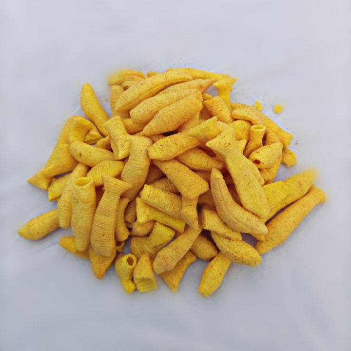 Crispy and taste papad ( snacks ) delicious flavors fish shape papad ( snack ) 500g