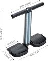 Histro  Elastic Sit Up Equipment, Pull Rope Dual Spring Tension Foot Pedal Sit Up Equipment for Abdominal, Leg Exerciser Tummy Trimmer Sport Fitness Slimming Training Bodybuilding at Home Gym. 