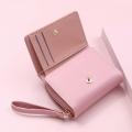 Cute Leather Small Wallet Women Luxury Brands Mini Purse Luxury New Heart Short Pink Wallets for Teen Girls Kids Christmas Gift. 