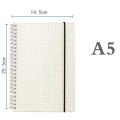 A5/A6 Spiral Book Coil Notebook Grid Line Blank Paper Journal Agenda Sketchbook Notepad Daily Weekly Planner Diary Stationery. 