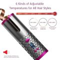 Cordless Hair Curler, Automatic Hair Curling Iron, Heatless Hair Rotating Curler with 3 Temperature & Timer Settings, Portable Rechargeable Rotating Ceramic Curling Fast Heating. 