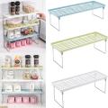 Kitchen Storage Rack Folding Shelf Stackable Holder Cabinet Organizer Cupboard Storage Shelf Non-Skid Spice Rack Single Layer Kitchenware Organizer. 