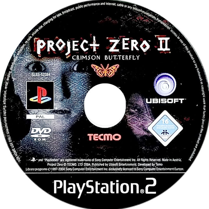 JEU PS2 PLAYSTATION 2 Project Zero 3 Iii The Tormented Pal Fr Aucune