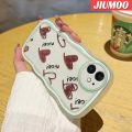 JIUMOO For Samsung galaxy A11 M11 Case Heart-Shaped Chocolate Pattern New Colour Macaroon Wave Border Soft Clear Shockproof Phone Cases Creative Camera Transparent Casing Silica Gel Protective Cover. 