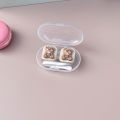 New Cartoon Animal Lens Storage Box Bear Travel Set Lens Partner Box Contact Lens Container Outdoor Travel. 