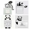 Pack of 4 Cute Switchboard wall stickers for Home Decor Room Decor. 