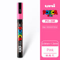 1pc Uni Poscas Plumones Colores Acrylic Marker Pen PC-3M 0.9mm-1.3mm POP Poster Advertising Mark Graffiti Pen Paint Art Supplies. 