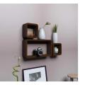 RECTANGLE WALL SHELVES  SET OF 3 Wooden Shelf, Wall Shelves for Bedroom, Wall Shelf for Room, Shelf for Kids Room, | wood shelf | wall shelves |wooden shelves |wooden shelf for wall. 