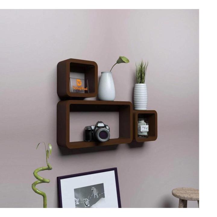 RECTANGLE WALL SHELVES  SET OF 3 Wooden Shelf, Wall Shelves for Bedroom, Wall Shelf for Room, Shelf for Kids Room, | wood shelf | wall shelves |wooden shelves |wooden shelf for wall