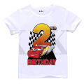 Lightning Mcqueen Birthday Shirt - Cars Birthday T-Shirt for Kids. 