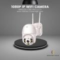 Dexter Q8 Outdoor IP Wifi Camera1080P Outdoor IP Wifi Camera Wireless V380 Pro CCTV - 2mp HD IP Camera with Motion Detection, Colored Night Vision. 