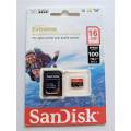 Micro SD Card Memory Card 16GB with Adapter. 