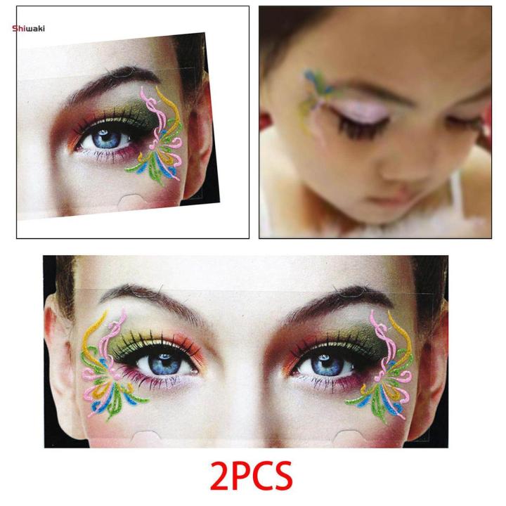 Eye Shadow Stickers Eye Makeup Stickers for Eye Masquerade Party Style E