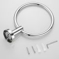 Hand Towel Ring Towel Holder Towel Rack for Bathroom Kitchen Stainless Steel (Chrome). 