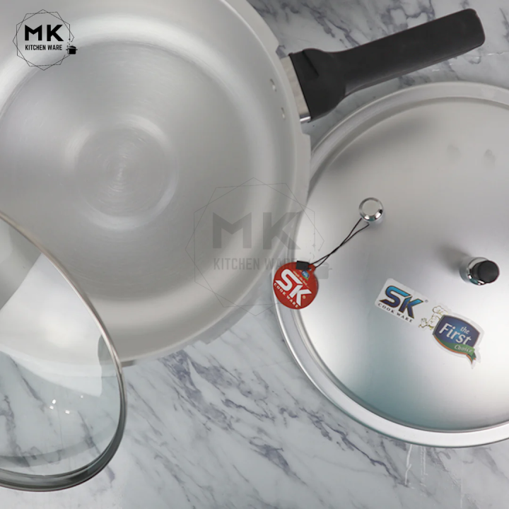 Karahi Cooker, SK 2-in-1 Karahi Pressure Cooker – Heavyweight Aluminium ...