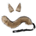 Faux Fox Tail Delicate Animal Cosplay Fox Costume Tail Ear. 