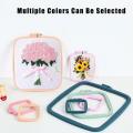 1PC Embroidery Hoops 7-25cm Square Cross Stitch Rack Plastic Embroidery Hoop Frame Rings for DIY Cross Stitch Sewing Craft Tools. 