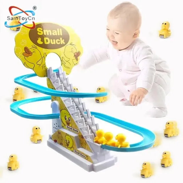 Small%20Duck%20Climbing%20Stairs%20Toy%20Electric%20Ducks%20Chasing%20Race%20Track%20Game%20Set,%20Playful%20Roller%20Coaster%20Toy%20with%203%20Duck%20LED%20Flashing%20Lights%20&%20Music%20Button,%20Fun%20Duck%20Stair%20Climbing%20Toy%20for%20Toddlers%20and%20Kids%20-%20Image%202