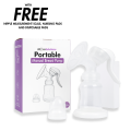 Momsolutions Manual Breast Pump, Hand Pump with Comfortable Flange, Includes 150ml Baby Bottle with Slow Flow Nipple, Breastfeeding Essentials. 