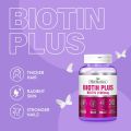 Herbiotics Biotin Plus 100% Original Tablet For Hair Growth, Biotin Plus Tablet For Healthy Long & Strong Hair, Biotin Plus Tablet For Hair fall & Hair Regrowth, Biotin Plus Tablet For Hair, Skin Nails, Biotin Plus & Folic Acid For Thicker & Longer Hair. 