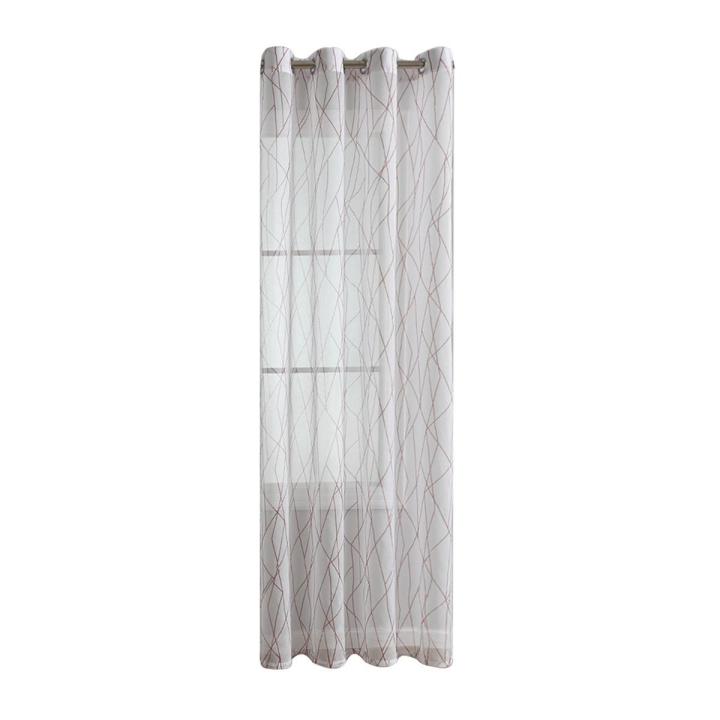 Linen Sheer Curtains Light Filtering Semi-sheer Polyester Linen Sheer Curtain Panels for Home